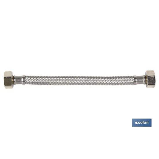 CONEXIÓN FLEXIBLE INOX H1/2- H3/8 30 CM. (PACK: 1 UDS) - Almacén de Ferretería Acor