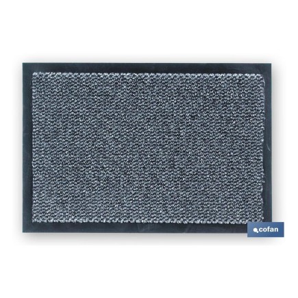 FELPUDO INTERIOR POLIPROPILENO 40X60CM GRIS