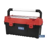 CAJA DE HERRAMIENTAS CON ORGANIZADOR Y REFUERZOS ABS 595 X 288 X 308 MM (PACK: 1 UDS) - Almacén de Ferretería Acor