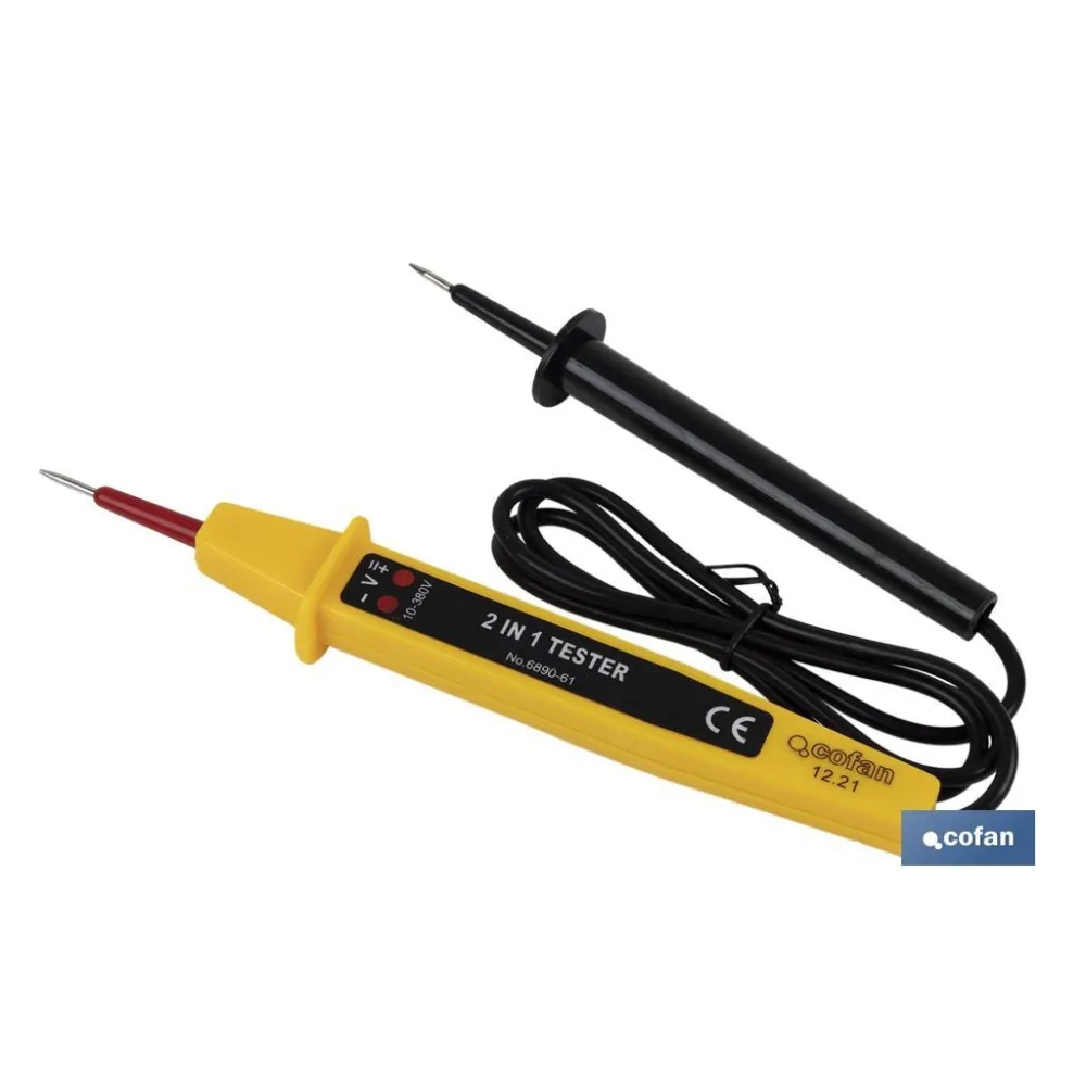 MEDIDOR DE TENSION 2 EN 1 DE 3-400 V (PACK: 1 UDS) - Almacén de Ferretería Acor