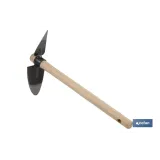 ZACHO CURVO CON PUNTA Y MANGO DE MADERA 230 X 80 MM 180 G (PACK: 1 UDS) - Almacén de Ferretería Acor