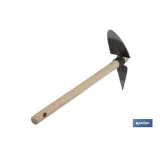 ZACHO CURVO CON PUNTA Y MANGO DE MADERA 230 X 80 MM 180 G (PACK: 1 UDS) - Almacén de Ferretería Acor