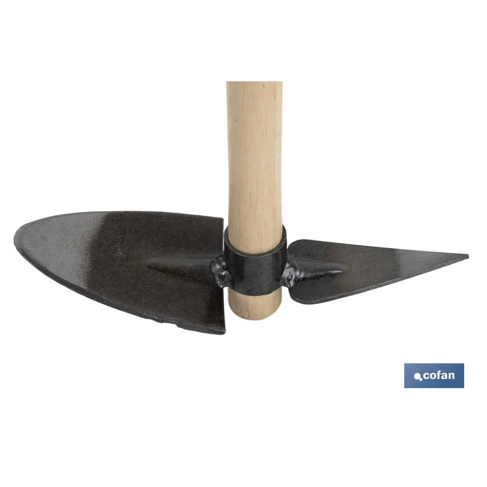 ZACHO CURVO CON PUNTA Y MANGO DE MADERA 230 X 80 MM 180 G (PACK: 1 UDS) - Almacén de Ferretería Acor