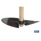 ZACHO CURVO CON PUNTA Y MANGO DE MADERA 230 X 80 MM 180 G (PACK: 1 UDS) - Almacén de Ferretería Acor
