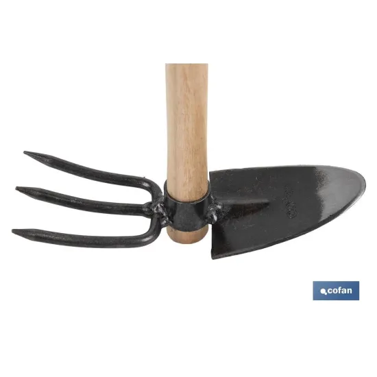 ZACHO CURVO 3 PUNTAS Y MANGO DE MADERA 210 X 80 MM 200 G (PACK: 1 UDS) - Almacén de Ferretería Acor