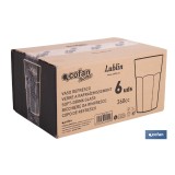 PACK 6 UDS VASO REFRESCO 36 CL MODELO LUBLIN