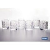 PACK DE 6 UDS VASO CON RELIEVE 27,5 CL