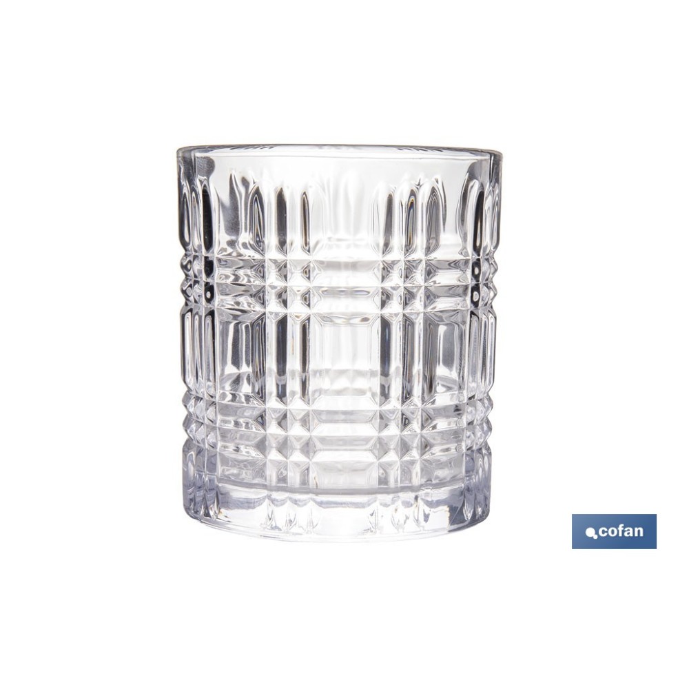 PACK DE 6 UDS VASO CON RELIEVE 27,5 CL