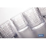 PACK DE 6 UDS VASO CON RELIEVE 27,5 CL
