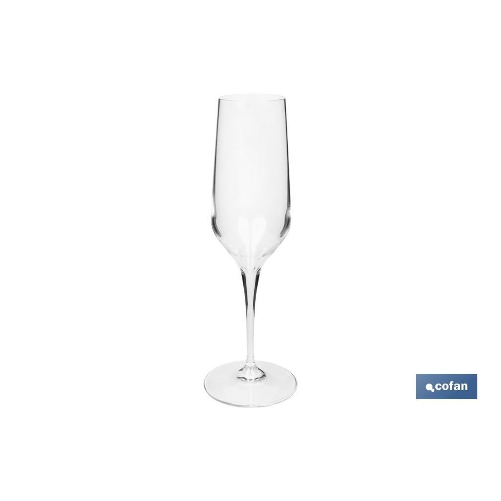 PACK DE 6 COPAS  DE CHAMPAGNE 23 CL MODELO ÁGATA