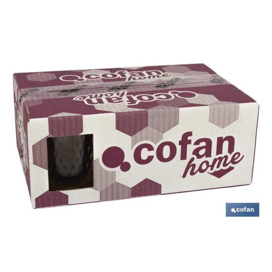 PACK 6 VASOS DE AGUA VIDRIO 29 CL MODELO ÓPALO
