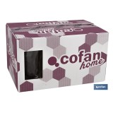 PACK 6 VASOS ALTO VIDRIO 47 CL MODELO JADE