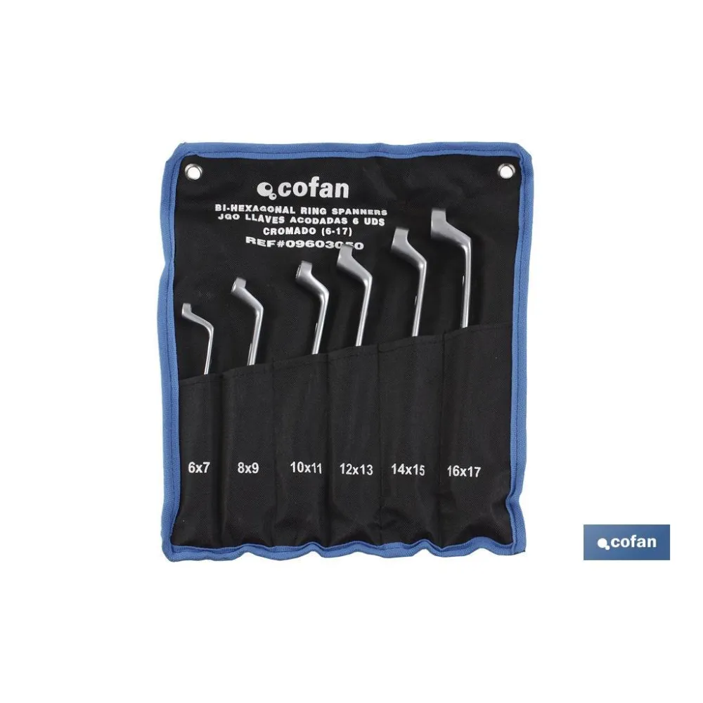 SET 12 PCS LLAVES ACODADAS DE 6-7 A 30-32