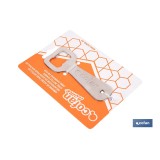ABRIDOR DE BOTELLAS DE ACERO 10,5 X 4 CM