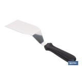 ESPÁTULA ACODADA INOXIDABLE PARA BARBACOA 27,5 X 7,5 CM