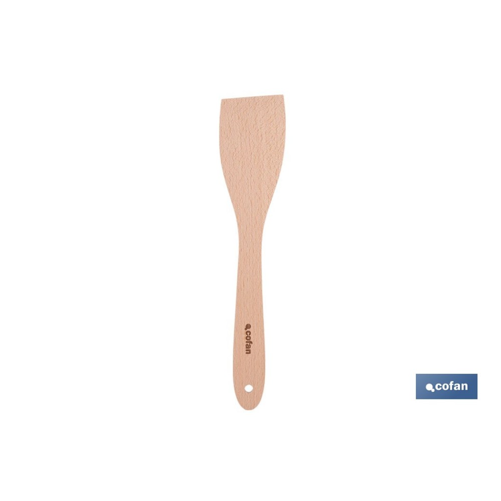 PALETA DE MADERA CON MANGO PLANO SIN RANURAS 30 CM