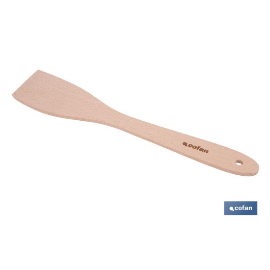 PALETA DE MADERA CON MANGO PLANO SIN RANURAS 30 CM