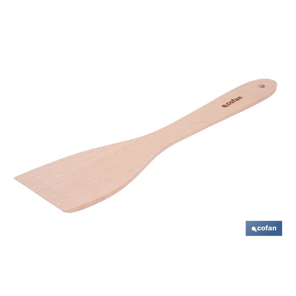 PALETA DE MADERA CON MANGO PLANO SIN RANURAS 30 CM