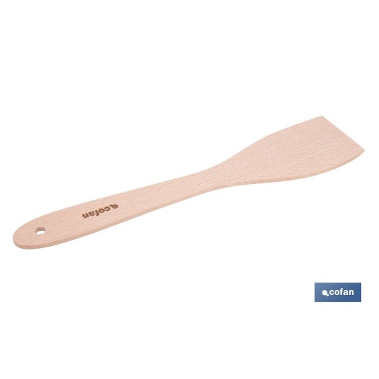 PALETA DE MADERA CON MANGO PLANO SIN RANURAS 30 CM