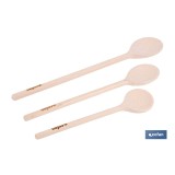 SET DE 3 CUCHARAS REDONDAS DE MADERA 20 CM, 25 CM, 30 CM