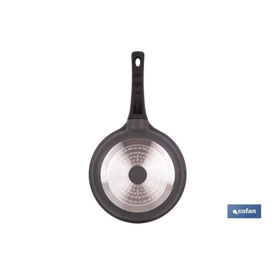 SARTÉN DE INDUCCIÓN DE ALUMINIO FORJADO Ø24 CM ANZIO