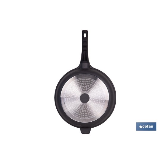 SARTÉN DE INDUCCIÓN DE ALUMINIO FORJADO Ø32 CM ANZIO