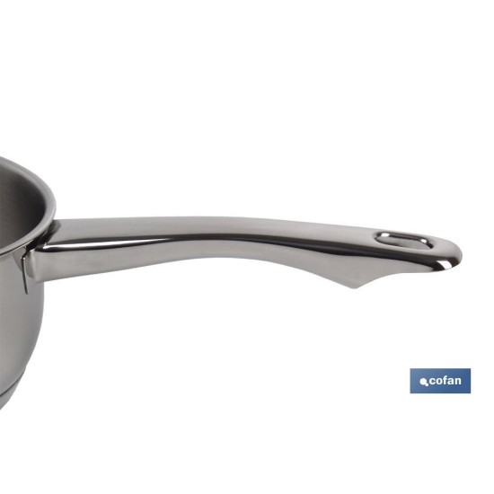 CAZO  MANGO INOX INDU.1.8L MODELO POLENTA  Ø180 MM