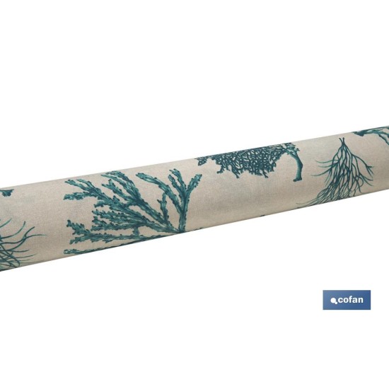 ROLLO MANTEL ANTIMANCHAS RESINADO 1,40 x 20m 50% ALG/50% POL. MAR