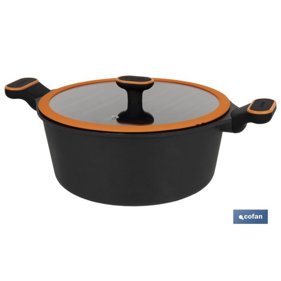 CACEROLA 28 CM FULL INDUCTION ALUMINIO FUNDIDO OLIVIER