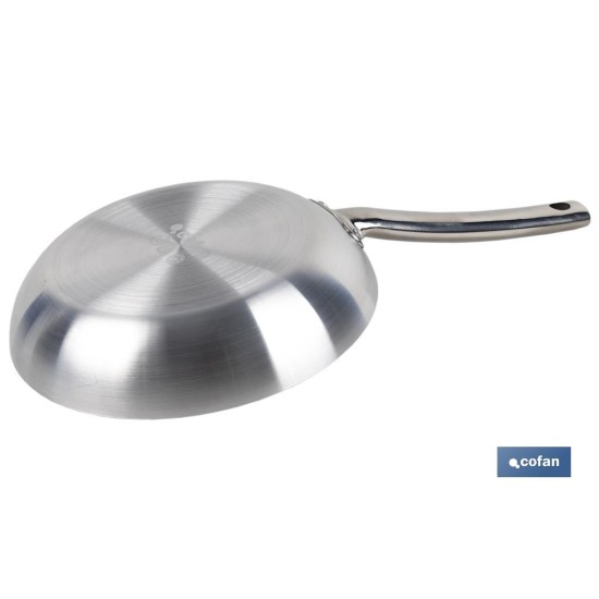 SARTÉN PROFESIONAL 24 CM ALUMINIO Y MANGO ACERO INOXIDABLE TYLER