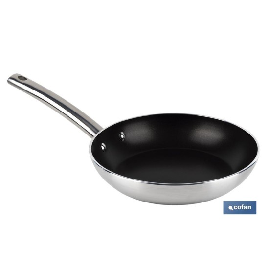 SARTÉN PROFESIONAL 30 CM ALUMINIO Y MANGO ACERO INOXIDABLE TYLER