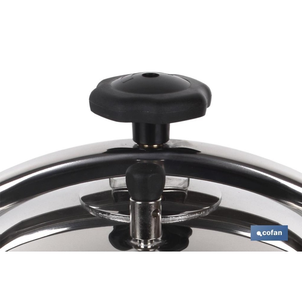 OLLA PRESIÓN INOX MODELO POLENTA INDUCCIÓN 8 LT