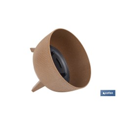 MACETA CON PATAS Y FILTRO DE DRENAJE COLOR MARRÓN WPC Ø 290 X 230 MM 9,3 L venta unitaria