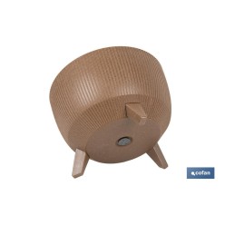 MACETA CON PATAS Y FILTRO DE DRENAJE COLOR MARRÓN WPC Ø 395 X 255 MM 21 L venta unitaria