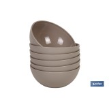 BOL MODELO ALBAHACA 300ML COLOR PIEDRA 12X5cm