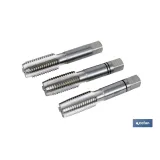SET 3 MACHOS MANUALES - M39 X 4,00 mm (PACK: 1 UDS) - Almacén de Ferretería Acor