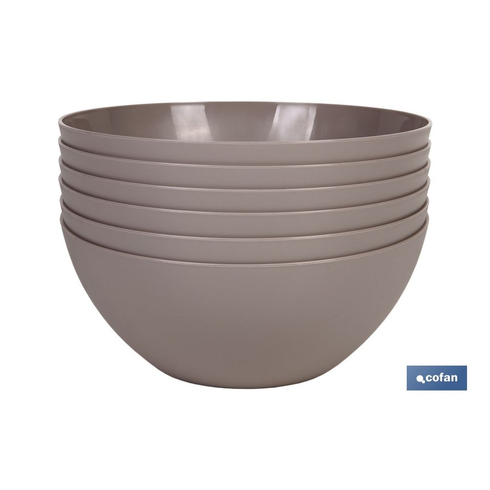 BOL MODELO ALBAHACA 2.4L COLOR PIEDRA 23X10cm