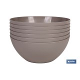 BOL MODELO ALBAHACA 2.4L COLOR PIEDRA 23X10cm