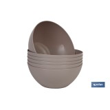 BOL MODELO ALBAHACA 2.4L COLOR PIEDRA 23X10cm