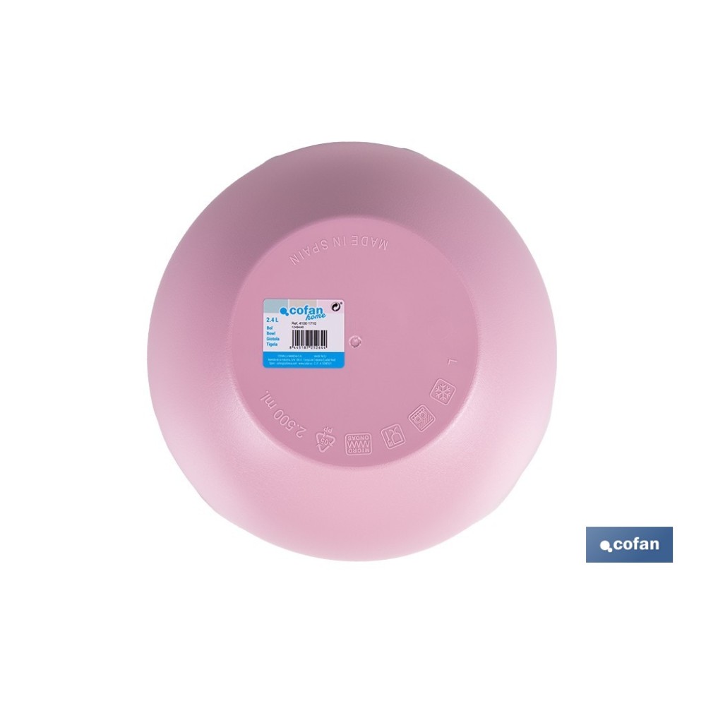 BOL MODELO ALBAHACA 2.4 L ROSA PALO 23X10cm