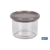 BOTE MULTIUSOS MODELO ALBAHACA COLOR PIEDRA 160ML 8X6cm