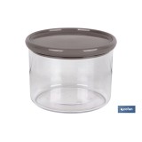 BOTE MULTIUSOS MODELO ALBAHACA COLOR PIEDRA 160ML 8X6cm
