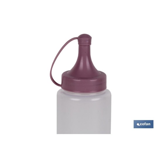 BOTELLA ACEITERA MODELO ALBAHACA  250 ML ROSA PALO 5X20cm venta unitaria