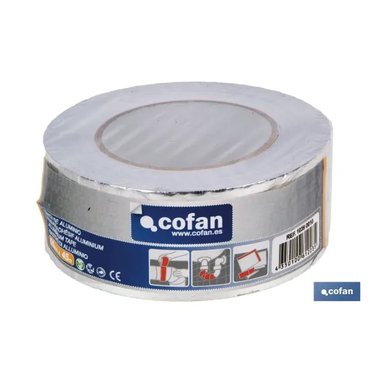 CINTA DE ALUMINIO 30 MICRAS 50 MM X 45 M