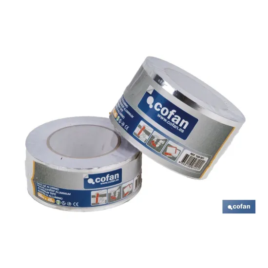 CINTA DE ALUMINIO 30 MICRAS 50 MM X 45 M