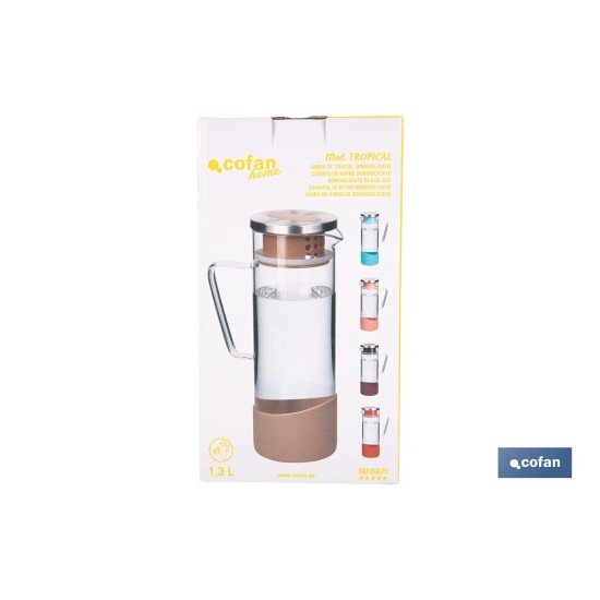 JARRA BOROSILICATO  TIERRA 1300 ml