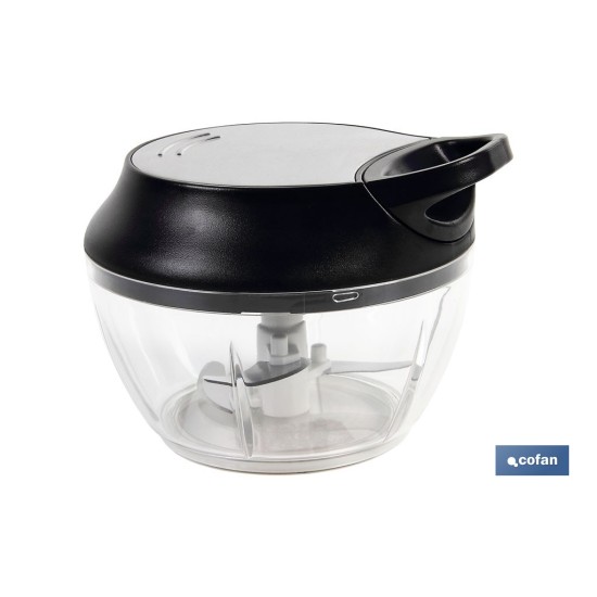 PICADORA MANUAL, TAPA Y ACCESORIO BATIDOR 500 ML