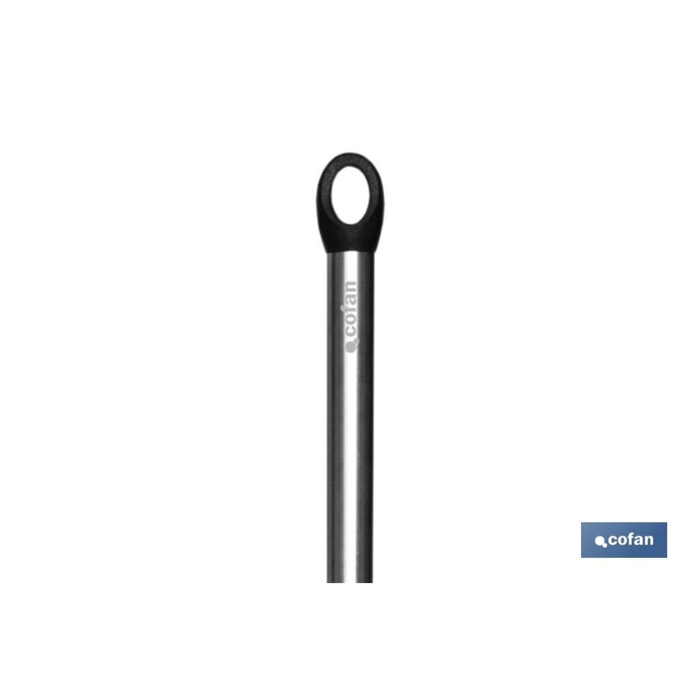 CUCHARA DE COCINA DE ACERO INOX. Y SILICONA MODELO NEIGE 34 CM