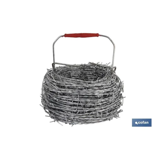 ALAMBRE DE ESPINO GALVANIZADO 1,7mm X 50m (PACK: 1 UDS) - Almacén de Ferretería Acor