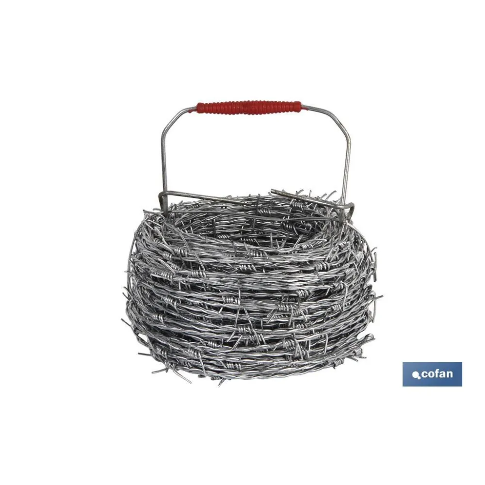 ALAMBRE DE ESPINO GALVANIZADO 1,7mm X 50m (PACK: 1 UDS) - Almacén de Ferretería Acor